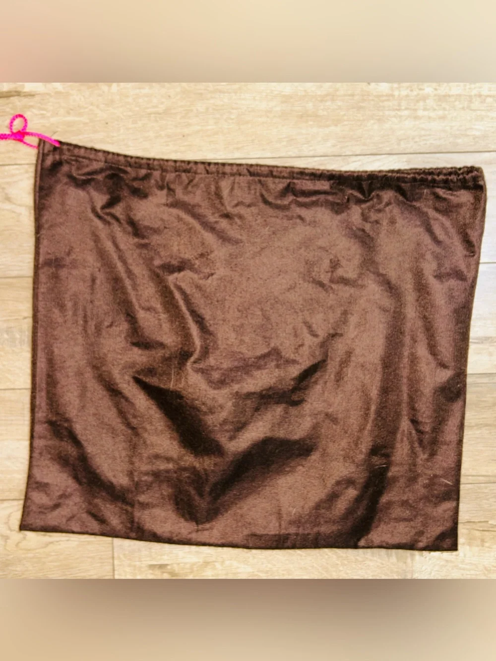 Kate Spade large brown gold lettering purse dust bag 19” x 17”